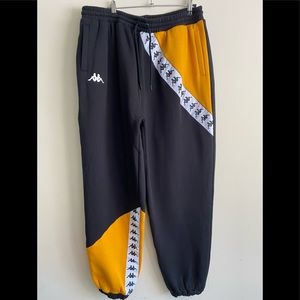 Kappa - Black and Yellow Sweatpants